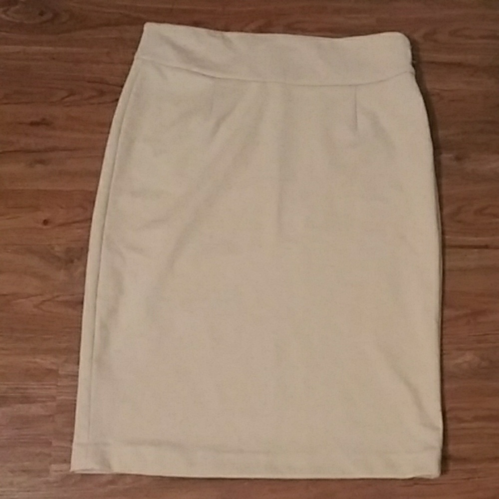 Tan Pencil Skirt